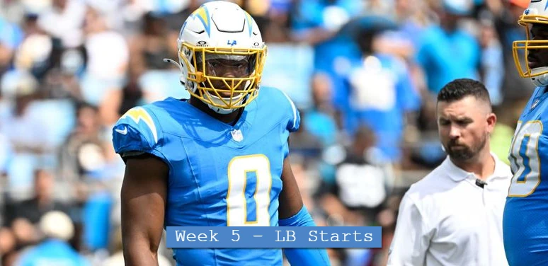 Week 5 – LB Starts
